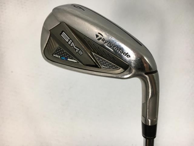 返品OK 【中古ゴルフクラブ】(5本セット)テーラーメイド SIM2 MAX (シム2 マックス) アイアン 2021 (日本仕様) KBS MAX MT85 JP スチール 6～9.P