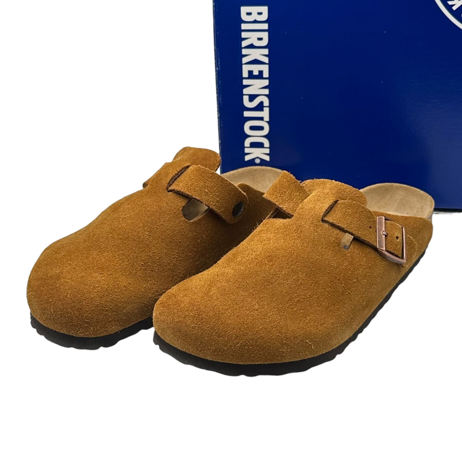 BIRKENSTOCK(ビルケンシュトック) 23AW Boston SFB VL Mink ボストン スウェード ソフト フット ベッド ミンク レギュラー サンダル 1009542 41(26.5cm程度) ブラウン 参考定価24,200円(税込)