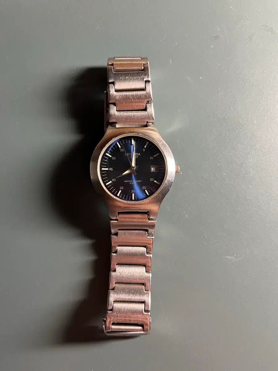 ヴィンテージ セコンダ 36mm デニム文字盤 クオーツ時計