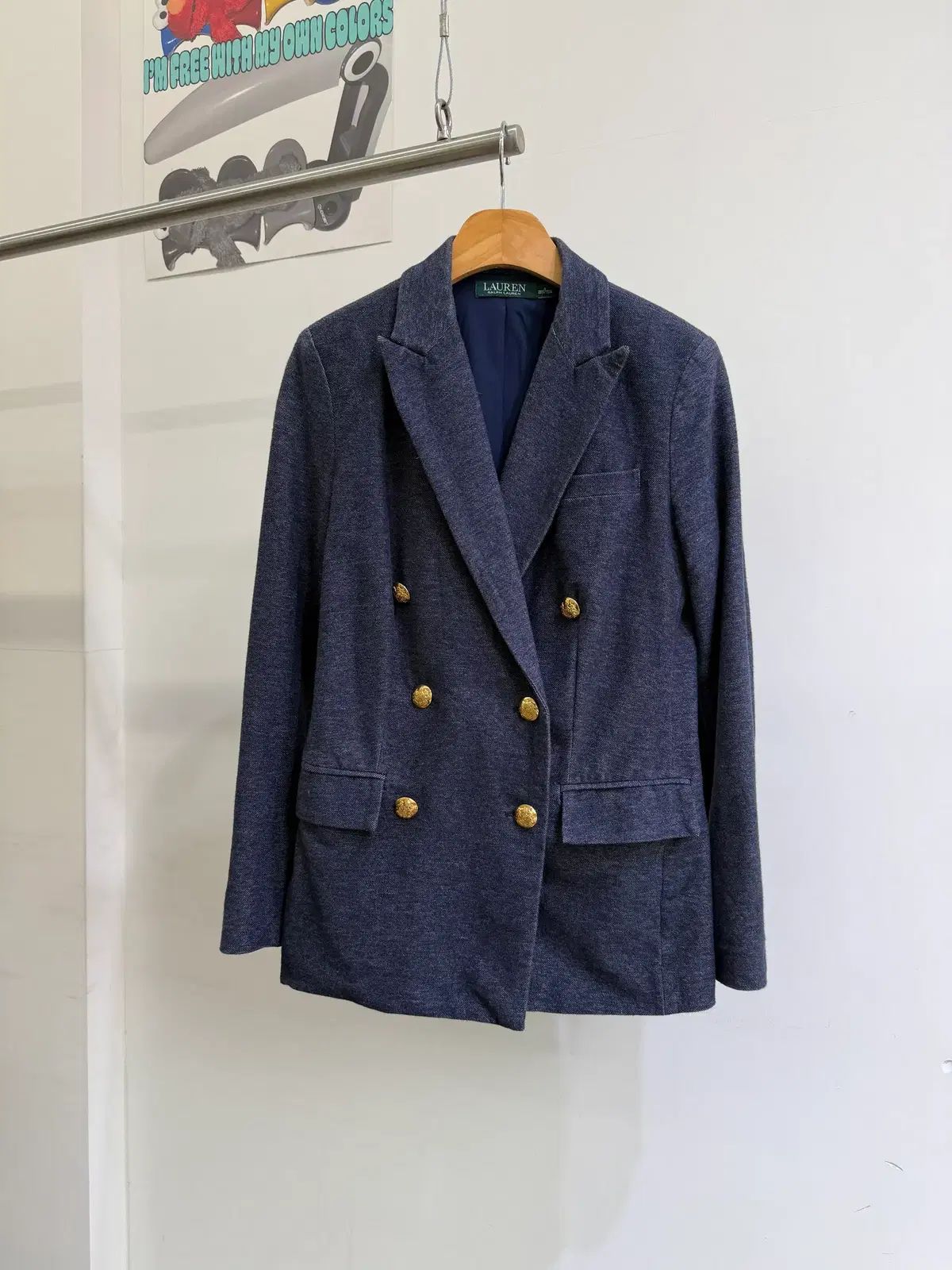 LAUREN RALPH LAUREN ピークドカラー ダブルジャケット