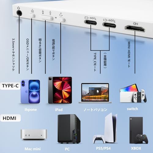 Mydual hdmi 小型モニター 11.6インチ 1366x768HD ポータブルディスプレイ IPS非光沢液晶パネル モバイルモニター 薄型 軽量 スタンド内蔵 vesa USB Type-C ミニHDMI PS4/XBOX/Switc 4a63d374 Mydual hdmi 小型モニター 11.6インチ 1366x768HD ポータブルディスプレイ IPS非光沢液晶パネル モバイルモニター 薄型 軽量 スタンド内蔵 vesa USB Type-C ミニHDMI PS4/XBOX/Switc 4a63d374