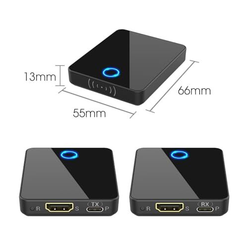【日本技適認証取得】ワイヤレスHDMI送信機と受信機、BEQOOL 【4K/5Ghz/30M安定転送距離】エクステンション、ノートパソコン、ホームシアター、会議、などのHDTVプロジェクター HDMI延長器 エクステンダー (技適認証番号：R 5814ac8d