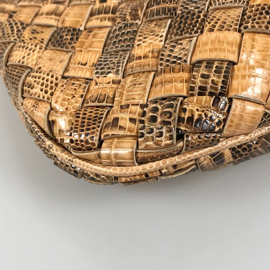 ボッテガヴェネタ BOTTEGA VENETA イントレチャート 水蛇 パイソン トートバッグ sh【中古】 ボッテガヴェネタ BOTTEGA VENETA イントレチャート 水蛇 パイソン トートバッグ sh【中古】