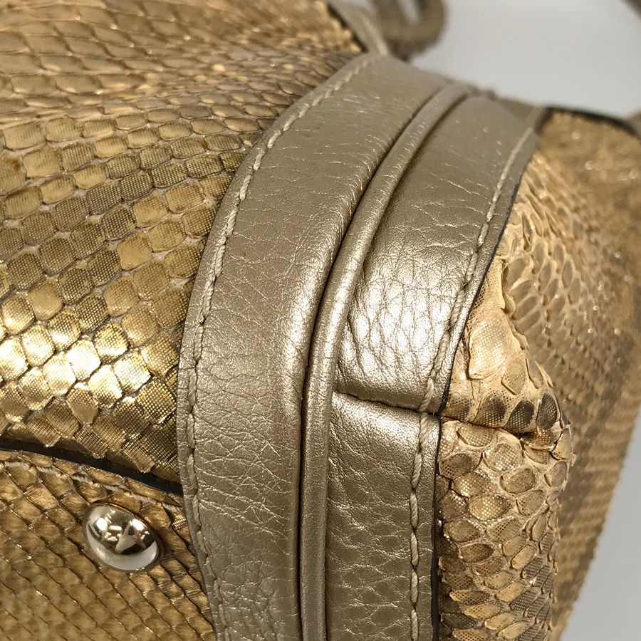 グッチ GUCCI ベラ パイソンバンブー2WAYバッグ 282300 パイソン トートバッグ sh【中古】 グッチ GUCCI ベラ パイソンバンブー2WAYバッグ 282300 パイソン トートバッグ sh【中古】