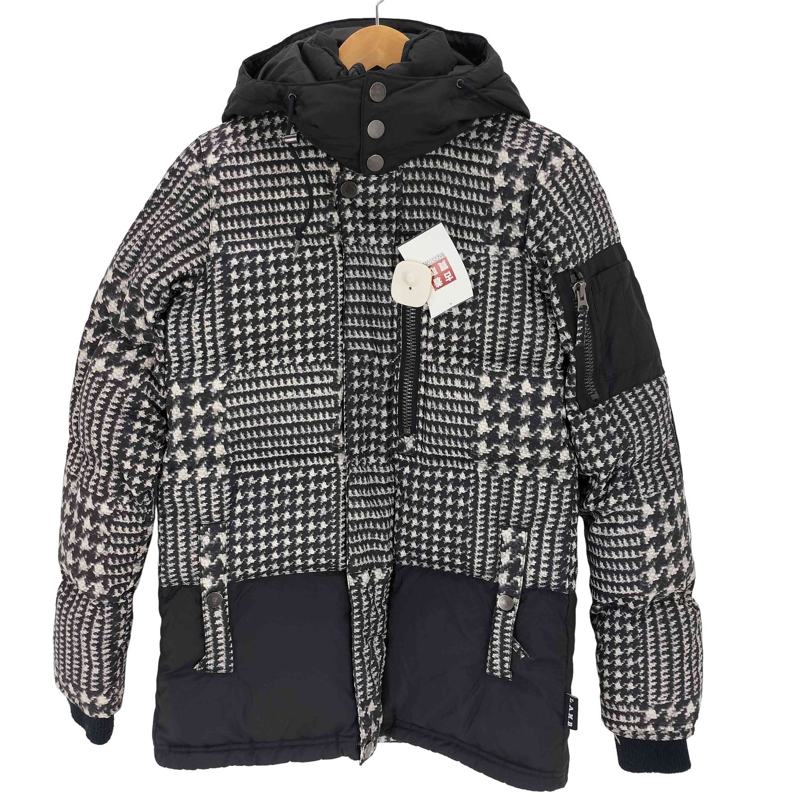 バートン BURTON 総柄フーデットダウンジャケット メンズ import：M