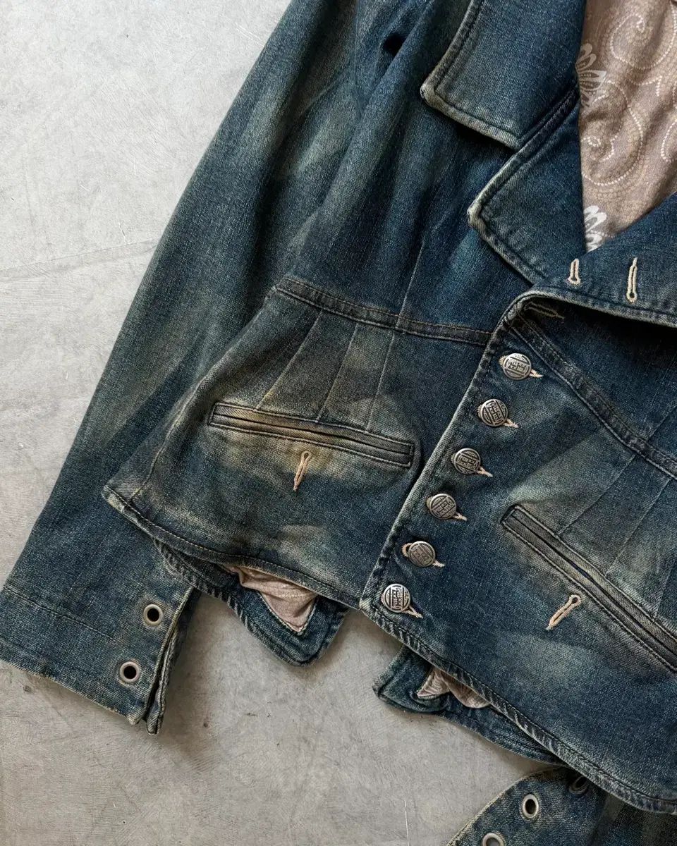 Diesel 00s ディーゼル ライジング サン デニム ジャケット Diesel 00s ディーゼル ライジング サン デニム ジャケット