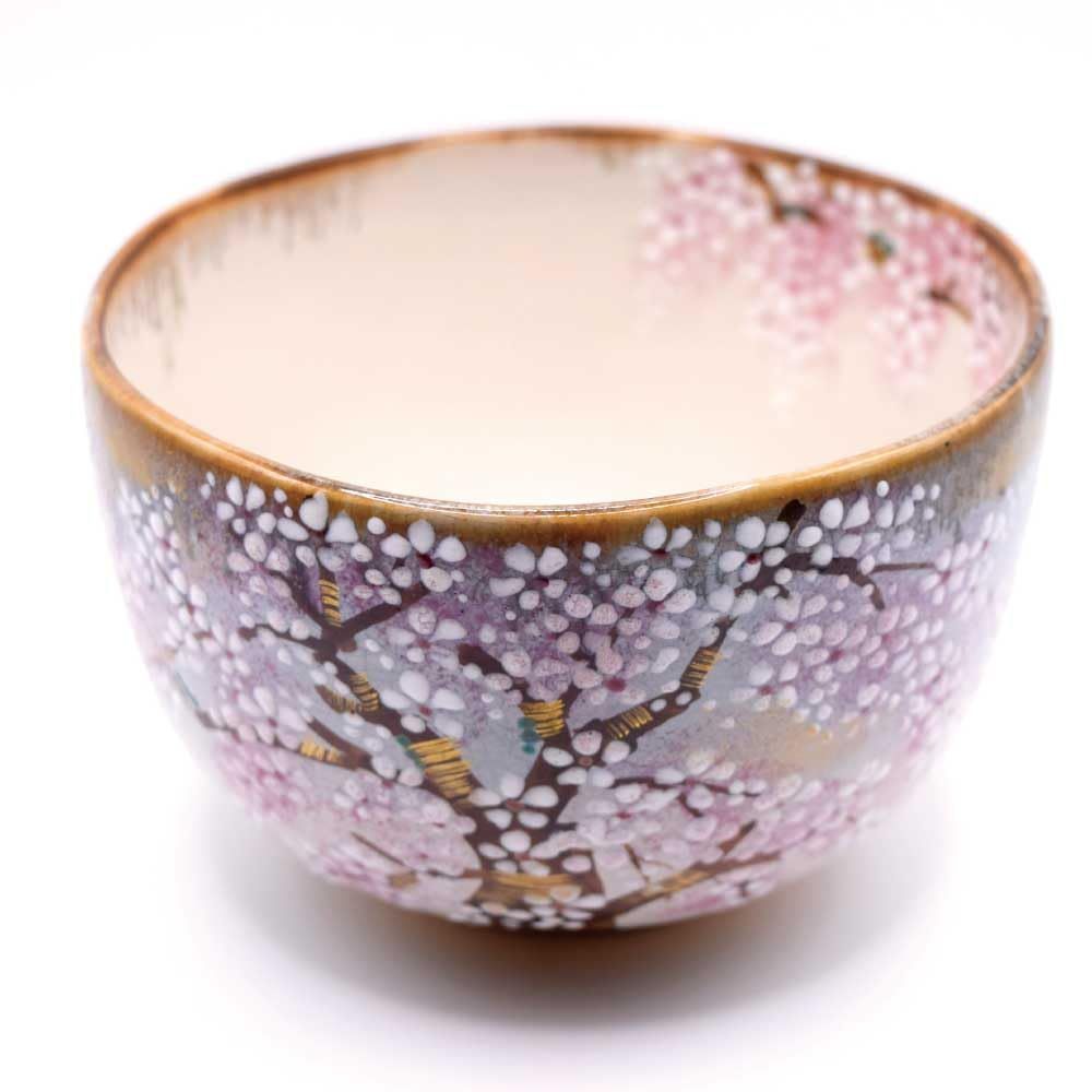 抹茶茶碗 抹茶碗 茶碗 乾山 祇園宵桜 森下秋彩作 [祇園宵桜]