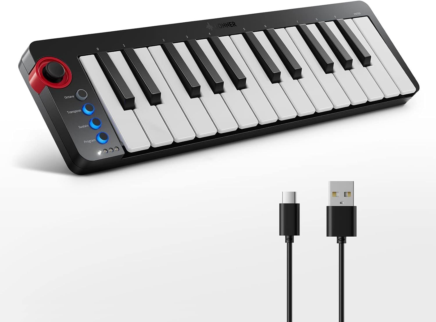 Donner MIDIキーボード 25鍵 USBコントローラー ミニ鍵盤 コンパクト ベロシティ対応 音楽制作 日本語取扱説明書 ブラック N-25★ bfc72ed3 Donner MIDIキーボード 25鍵 USBコントローラー ミニ鍵盤 コンパクト ベロシティ対応 音楽制作 日本語取扱説明書 ブラック N-25★ bfc72ed3