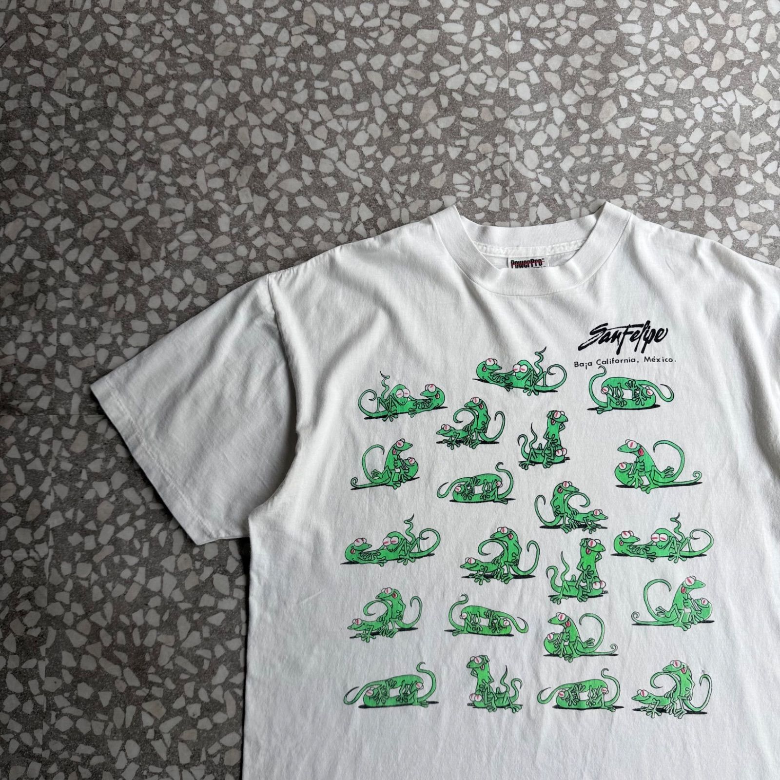 ONEITA / 90’s usa製 ERO T-shirt size XL オニーター　90年代　アメリカ製　トカゲ　下ネタ　エロTシャツ 48手　体位 12,264円