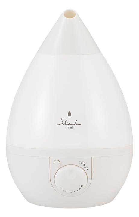 新品 アピックス(APIX INTL) 超音波式アロマ加湿器 SHIZUKU mini 容量:1.5L/給水しやすいフラットハンドル/加湿量:約250ml/h/調光/加湿量無段階調整/アロマ対応/抗菌カートリッジ付/自動オフ機能 AHD-144(WH)