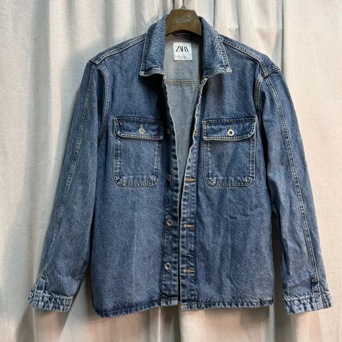ZARA デニムジャケット - ザラ L ZARA(ザラ) (ザラ) 中古・古着通販 