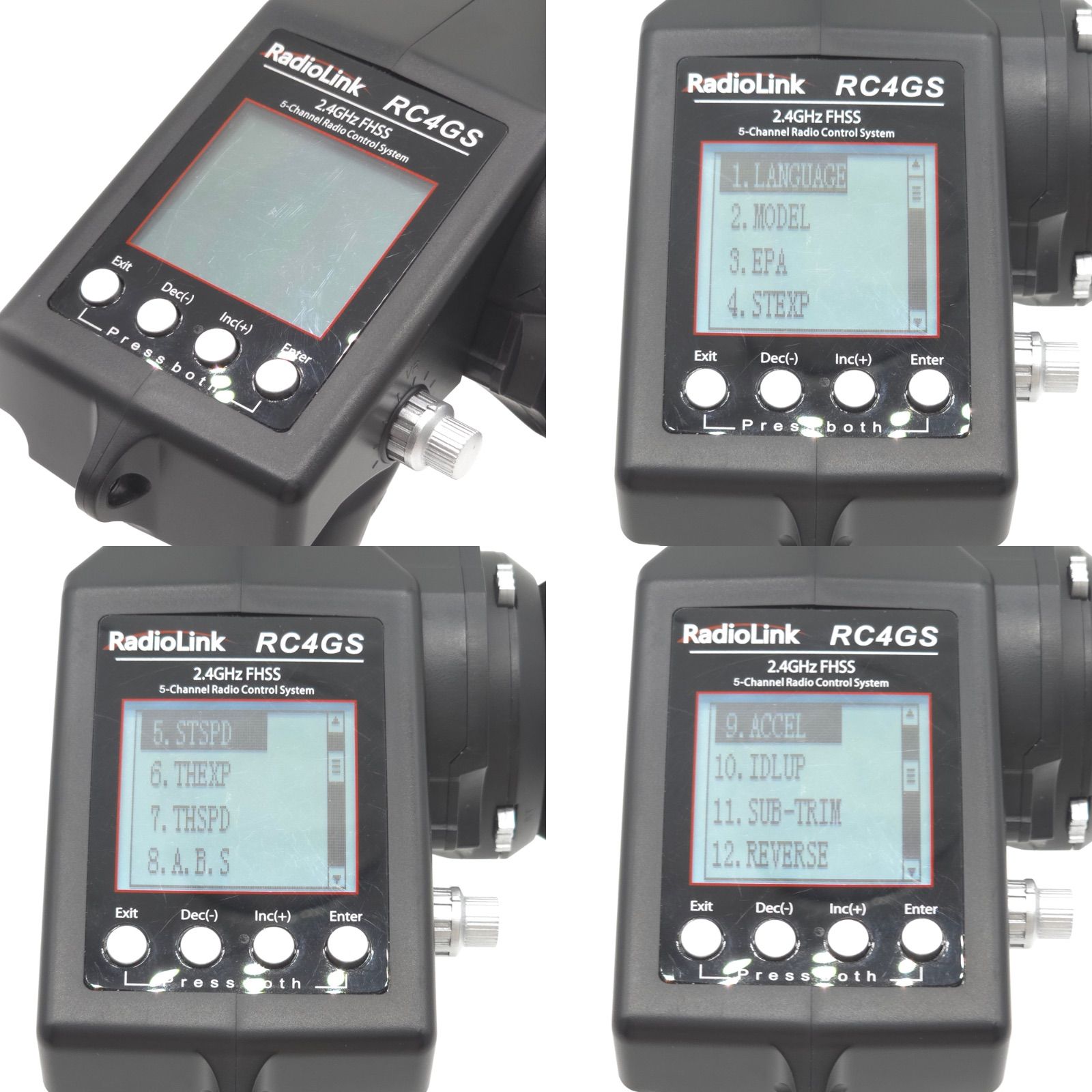 【在庫処分】Radiolink RC4GS V3 5CH RC送信機、R6FGジ Radiolink RC4GS V3 5Ch 2.4G RC Transmitter w/ R6FG 6Ch Gyro