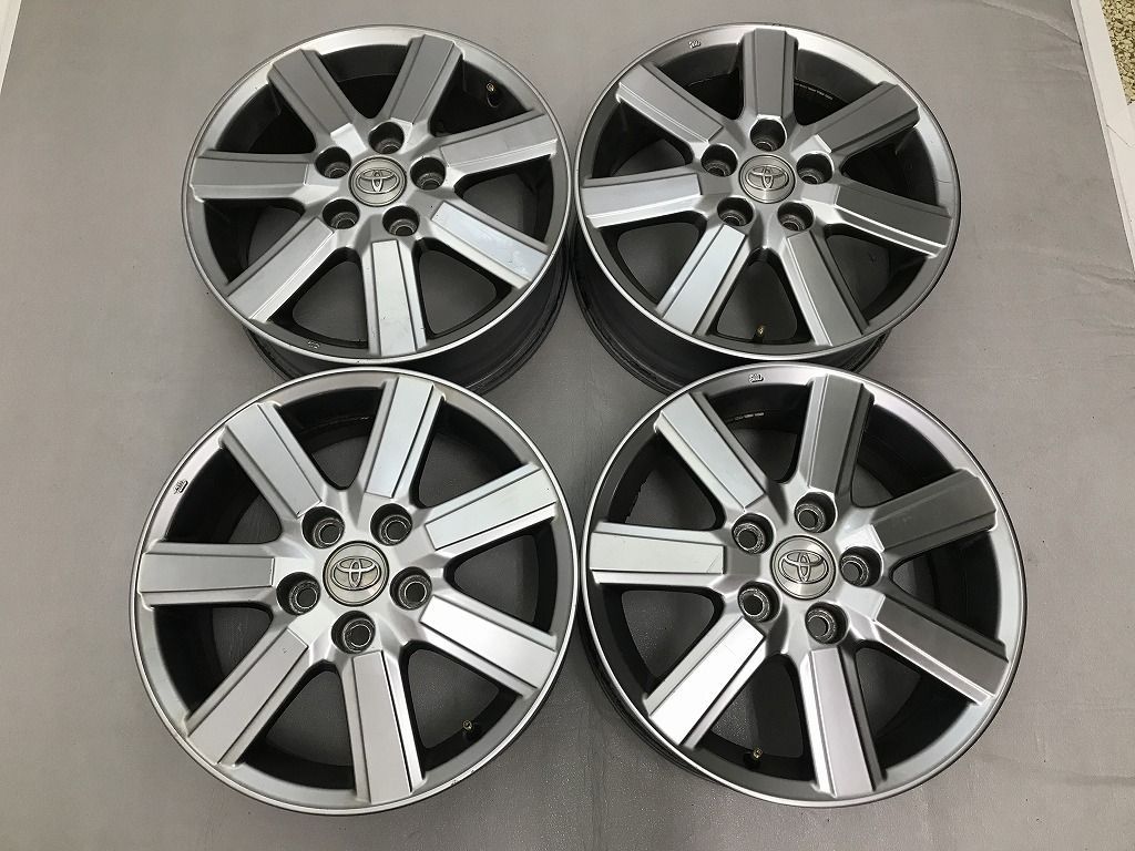 ◎傷小美品 TOYOTA 70系VOXY純正 煌 ハイグロス 15inc 6J +50 114.3/5H 即納 個人宅OK 4本 検) ノア エスクァイア エスティマ クラウン