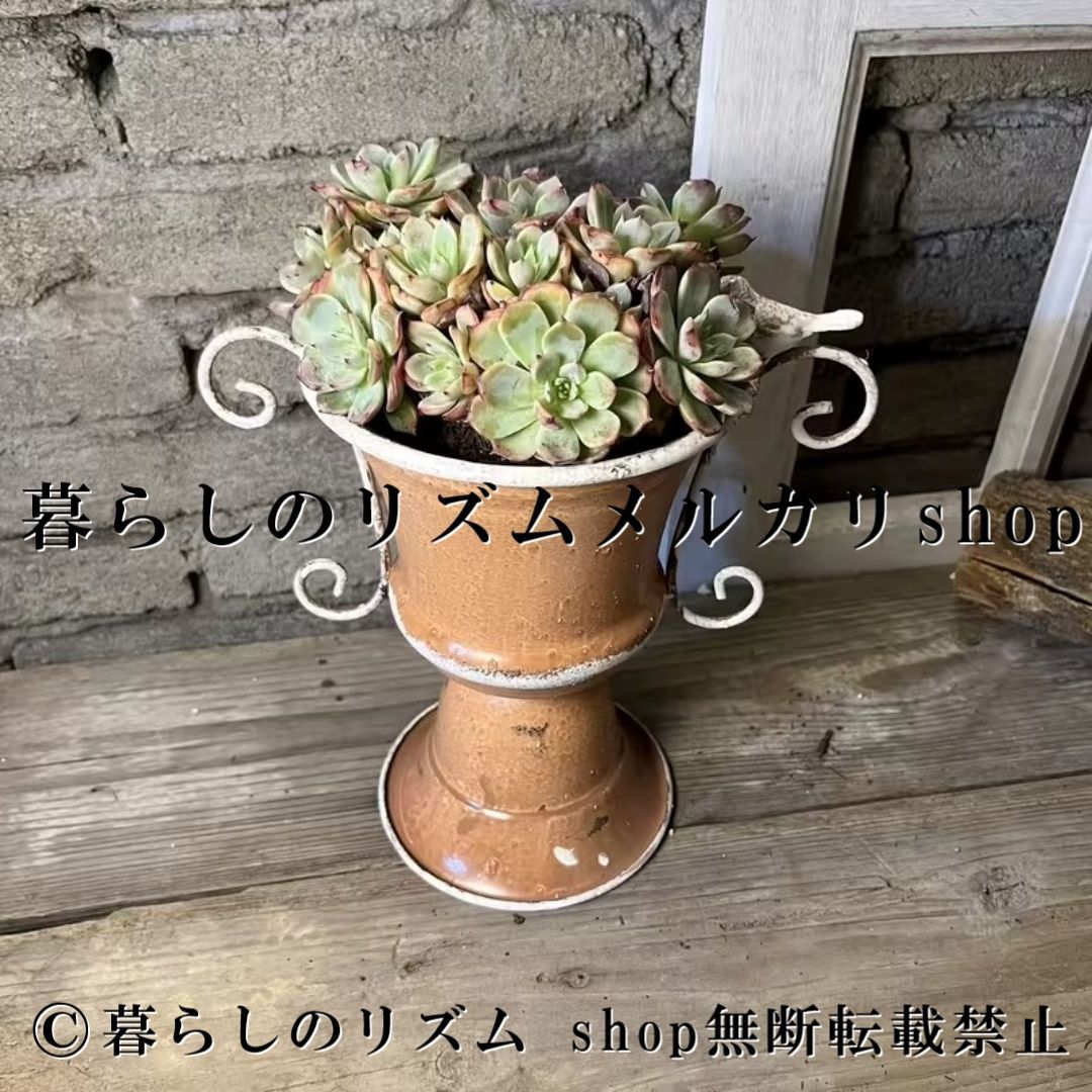 プランター 錬鉄製 フラワーポット 多肉植物 花瓶 ガーデンポット 窓辺 バルコニー 室内 屋外 植木鉢 観葉植物 アイアンプランター レトロ アンティーク調 ガーデニング雑貨 カフェ風 インテリア おしゃれ ディスプレイ 小型 鉢カバー エクステリア