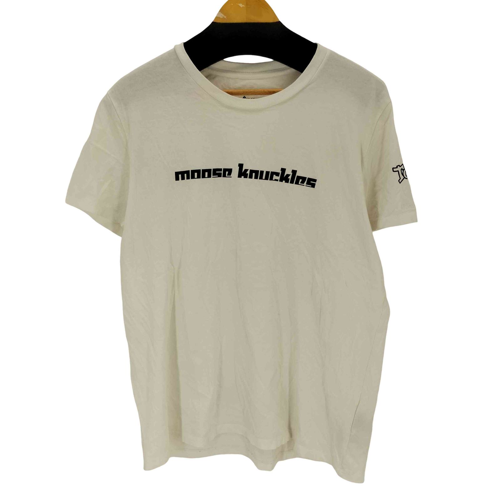 ユーズドフルギ USED古着 {{MOOSE KNUCKLES}}ロゴプリントTシャツ メンズ L