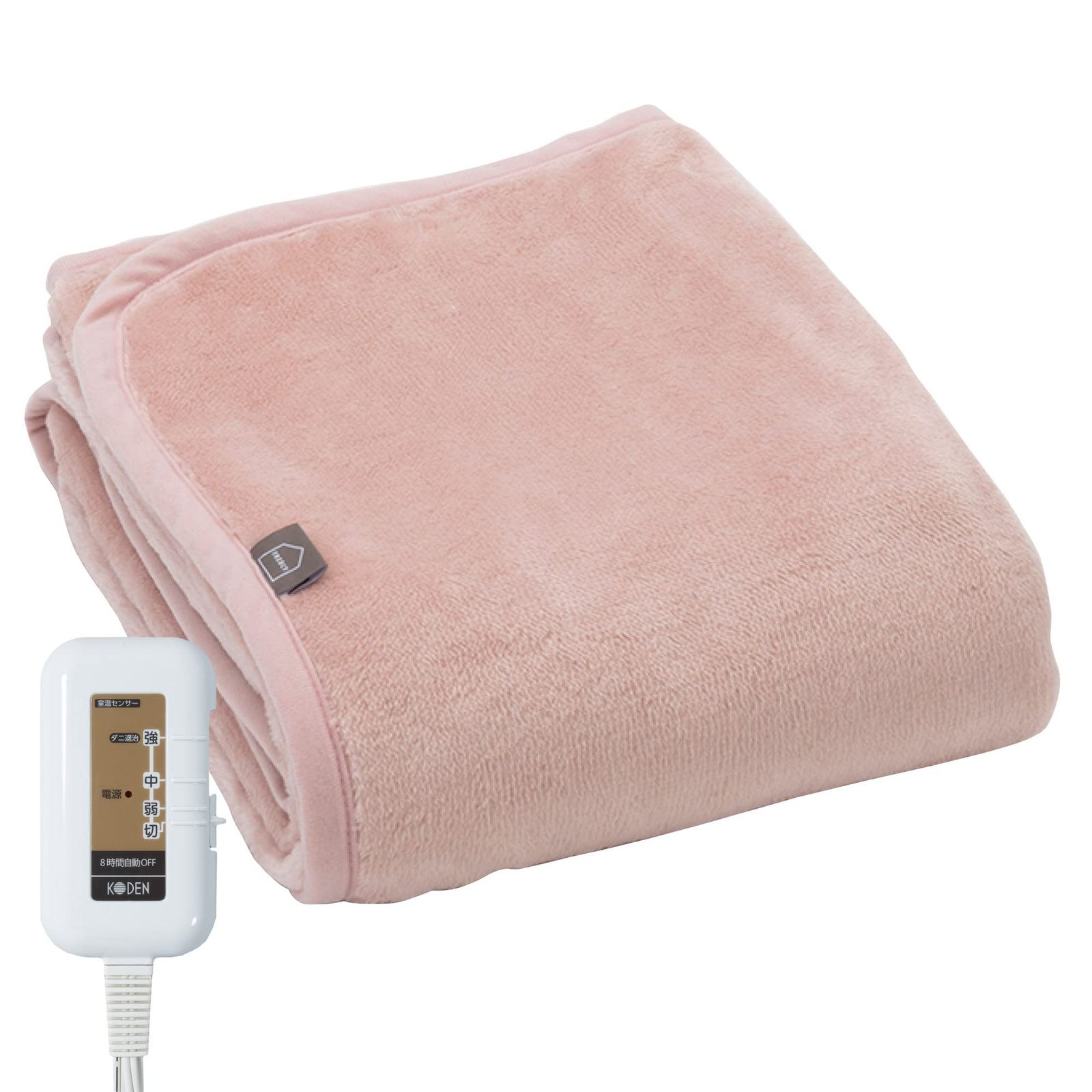 新品 広電(KODEN) 電気毛布 敷き 130×80cm ピンク 消臭機能 デオテックスプレミア 弱酸性 保湿 スライド温度調節 室温センサー 8hOFF ダニ退治 CWA403G-PT