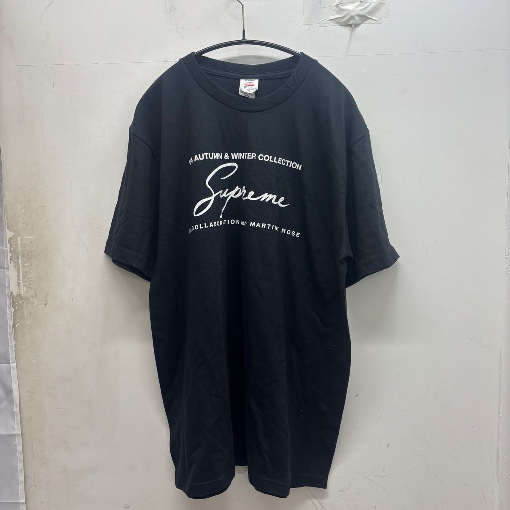 SUPREME × Martine rose シュプリーム×マーティンローズ 24AW COLLABORATION Tee Tシャツ 101837 ブラック size:M【中目黒B05】