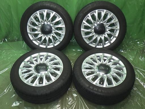 中古】185/55R15 フィアット500 純正 15インチ コンチネンタル エコ