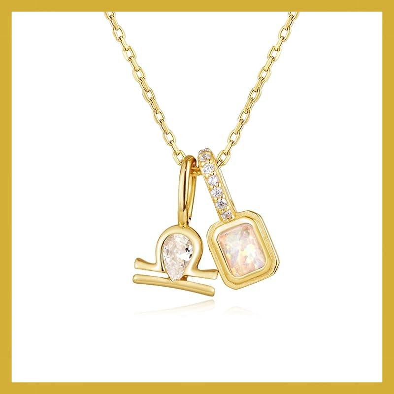 [ARSIS] ネックレス シルバーS925 星座記号 12ヵ月 誕生石 1粒 小ぶり 金属アレルギー対応 レディース 錆びない ペンダント シルバーチェーン付き 最高級ジルコニア かわいい 女性 ジュエリー 人気 クリスマス 記念日 誕生日 プレゼント ギフ