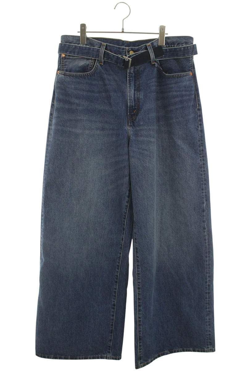 サカイ ×リーバイス LEVI'S 25SS 25-0962S ベルト付きワイドデニム