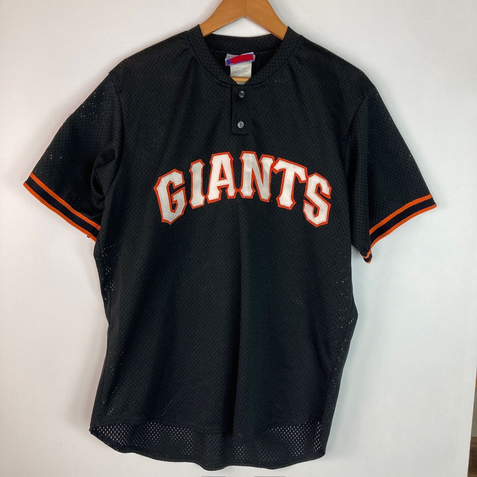 90s USA製 Majestic MLB ジャイアンツ ダリル・ストロベリー ベースボールシャツ ブラック L 41810004 6,603円
