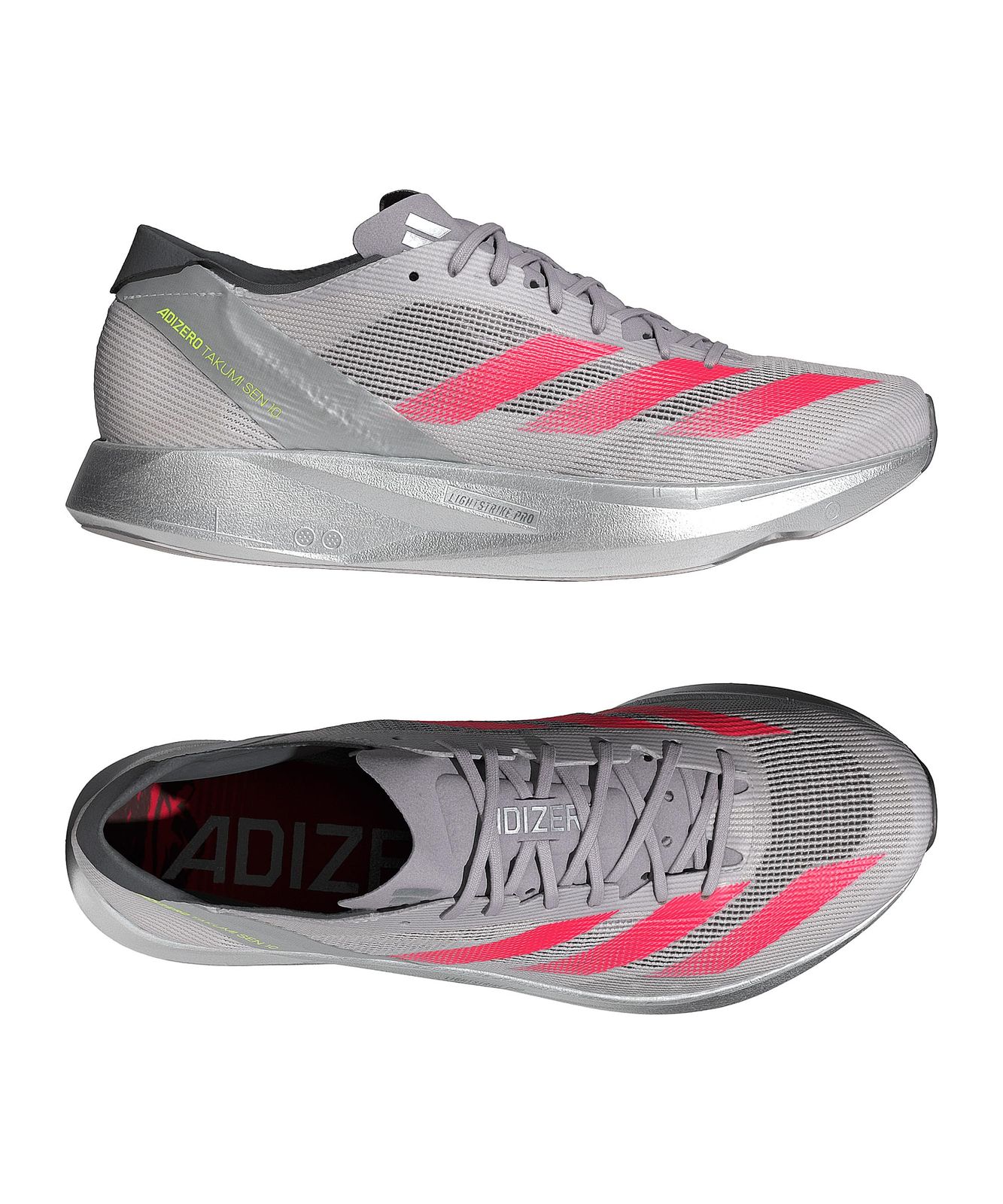 新品 [adidas] メンズ アディゼロ タクミ セン 10 Adizero Takumi Sen 10 グレー グレー 27.5cm