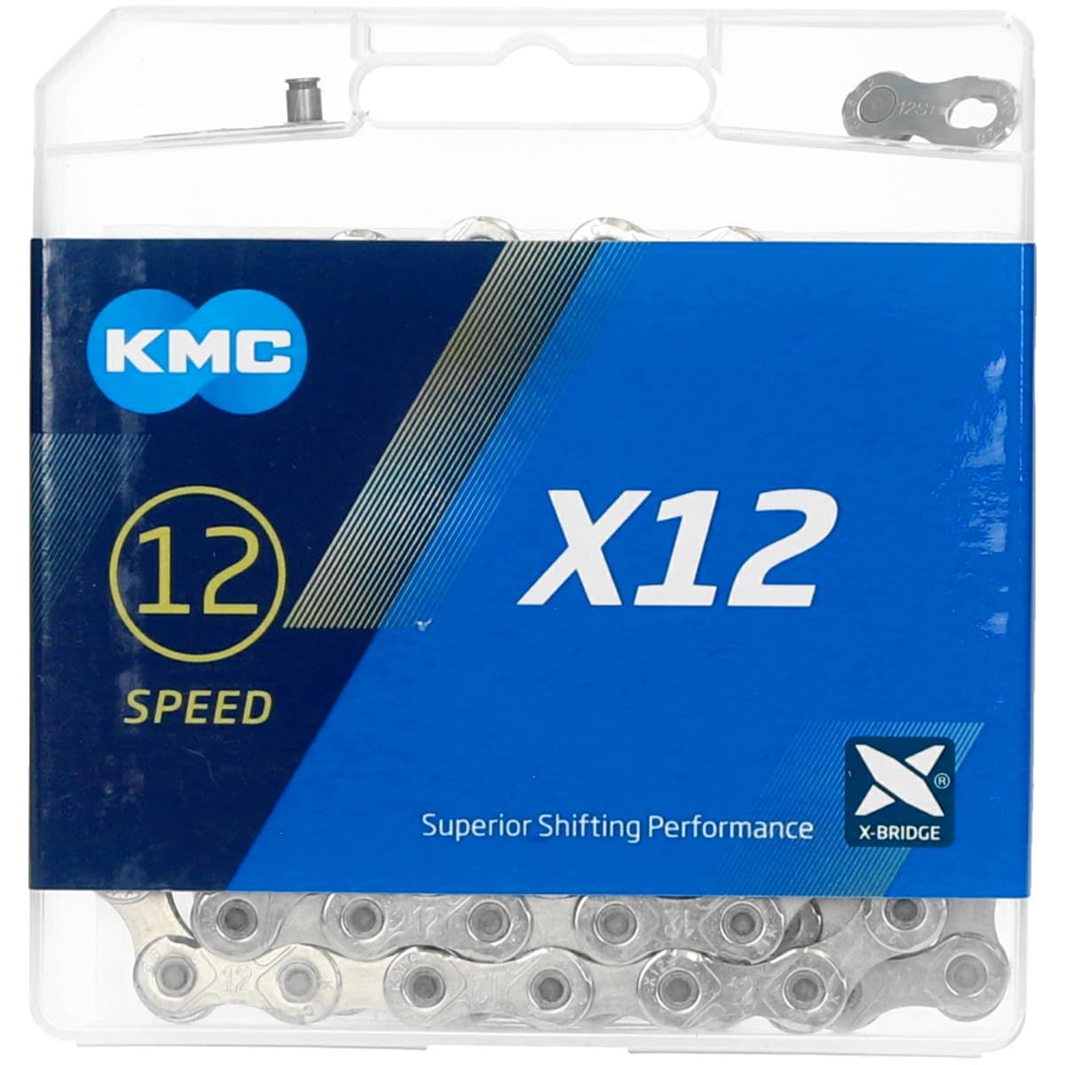 新品 KMC(ケーエムシー)X12 SILVER126シルバー12speedKMC-X12-SV自転車チェーン