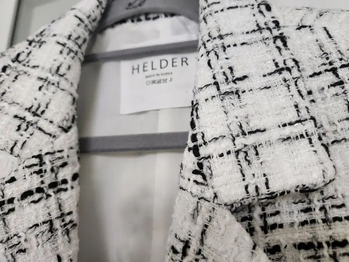 新品) HELDER ツイード ジャケット 白