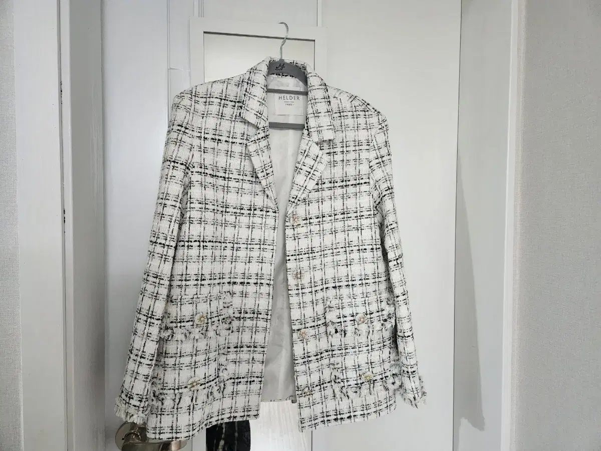 新品) HELDER ツイード ジャケット 白
