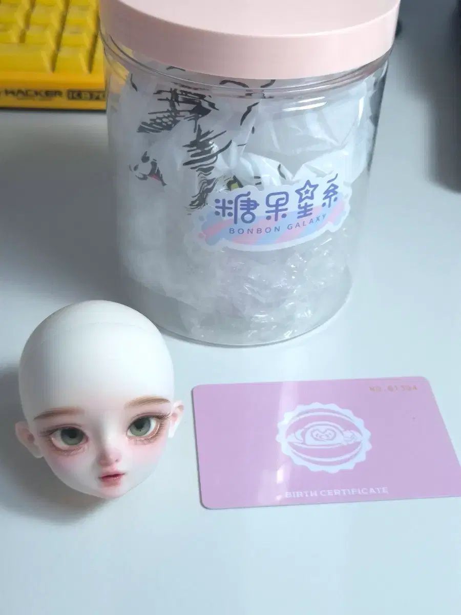 認証書 + 眼球 + USD旧官HEAD球体関節人形HEAD出品