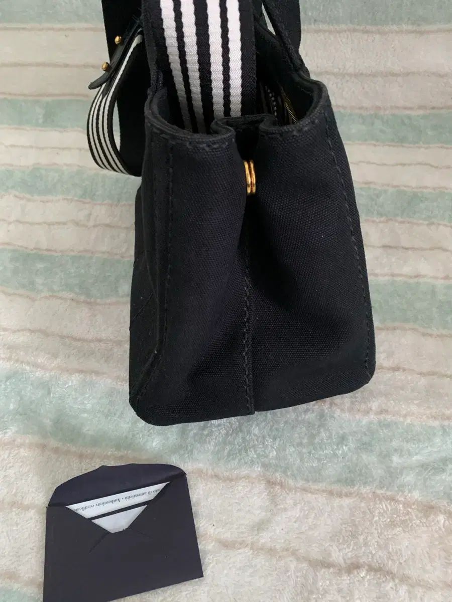 プラダ カナパ バッグ 正規品 デニム クロスバック