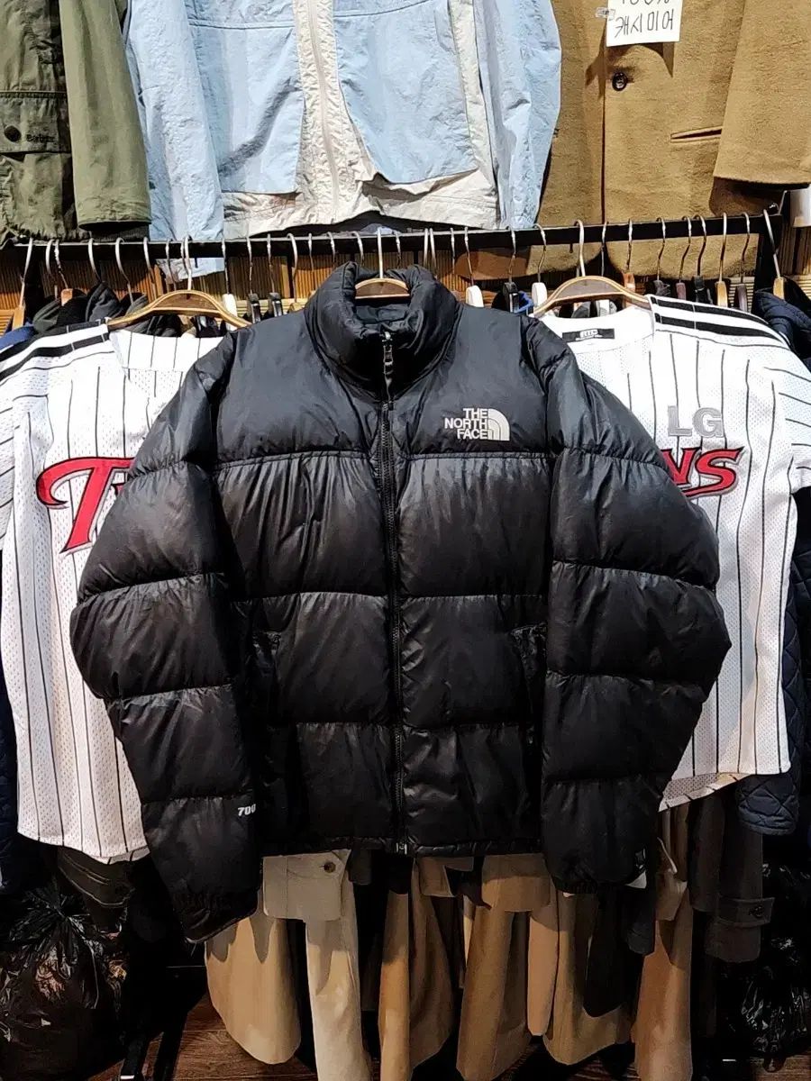 (L) THE NORTH FACE ザノースフェイス ヌプシ ダウンジャケット ブラック グースダウン 700 ダウンジャケット