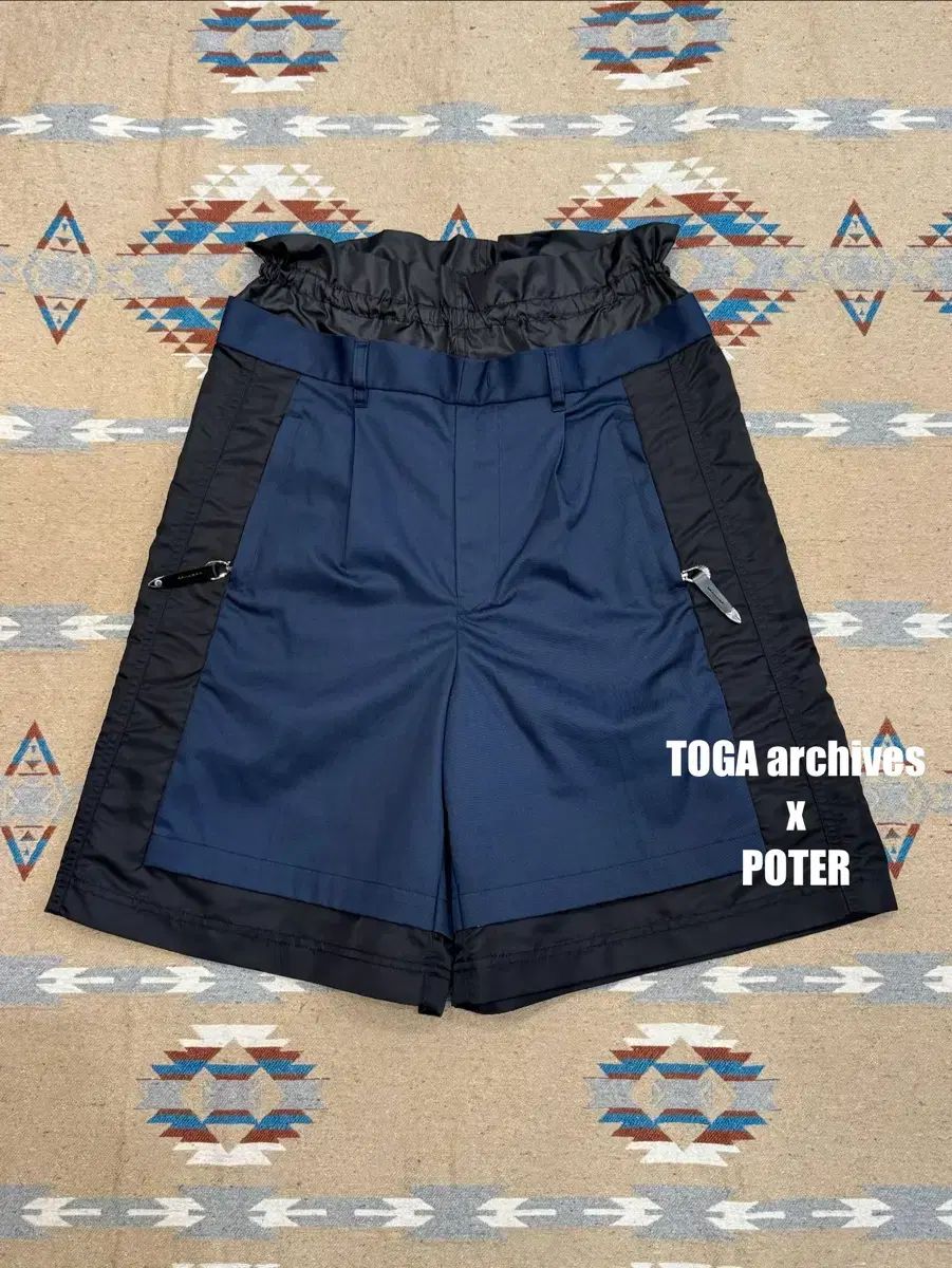 S 30 ポーター x TOGA ナイロン ショートパンツ ブラック