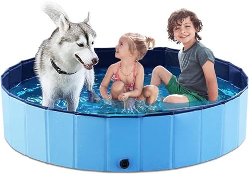 ☆新品☆Jasonwell プール 折りたたみ 子供用 ペット用 プラスチック ペットプール 庭プール 小型 犬用プール バスタブ 頑丈設計 安心安全な 水遊び スイミング 空気入れ不要 屋内用 お庭用 ビーチ用 屋外用 排水簡単 収納式 ( b176bc78