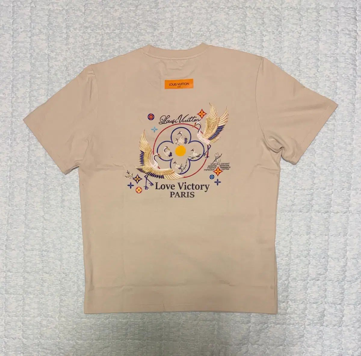 ラウンド半袖T(ベージュ/XL)