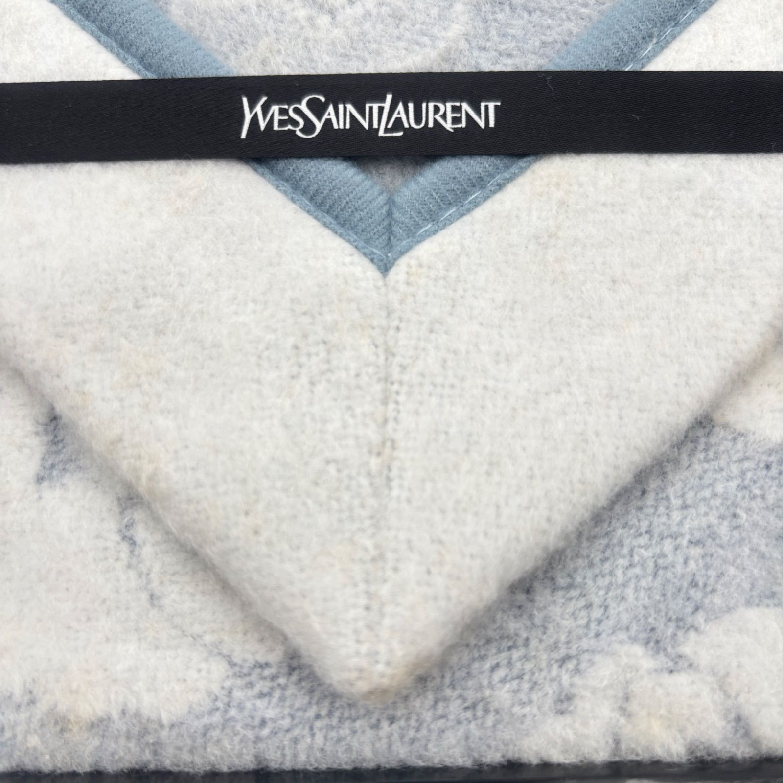 YSL イブサンローラン　シルク毛布 未使用品】YVESSAINTLAURENT / YSL シルク混綿毛布 140×200cm イブサン