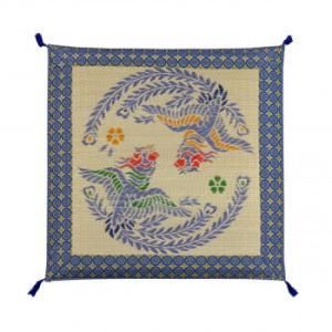 【新品・4営業日で発送】鹿田産業 い草 御前座布団鳳凰 70cm×70cm MA007 (2300668)