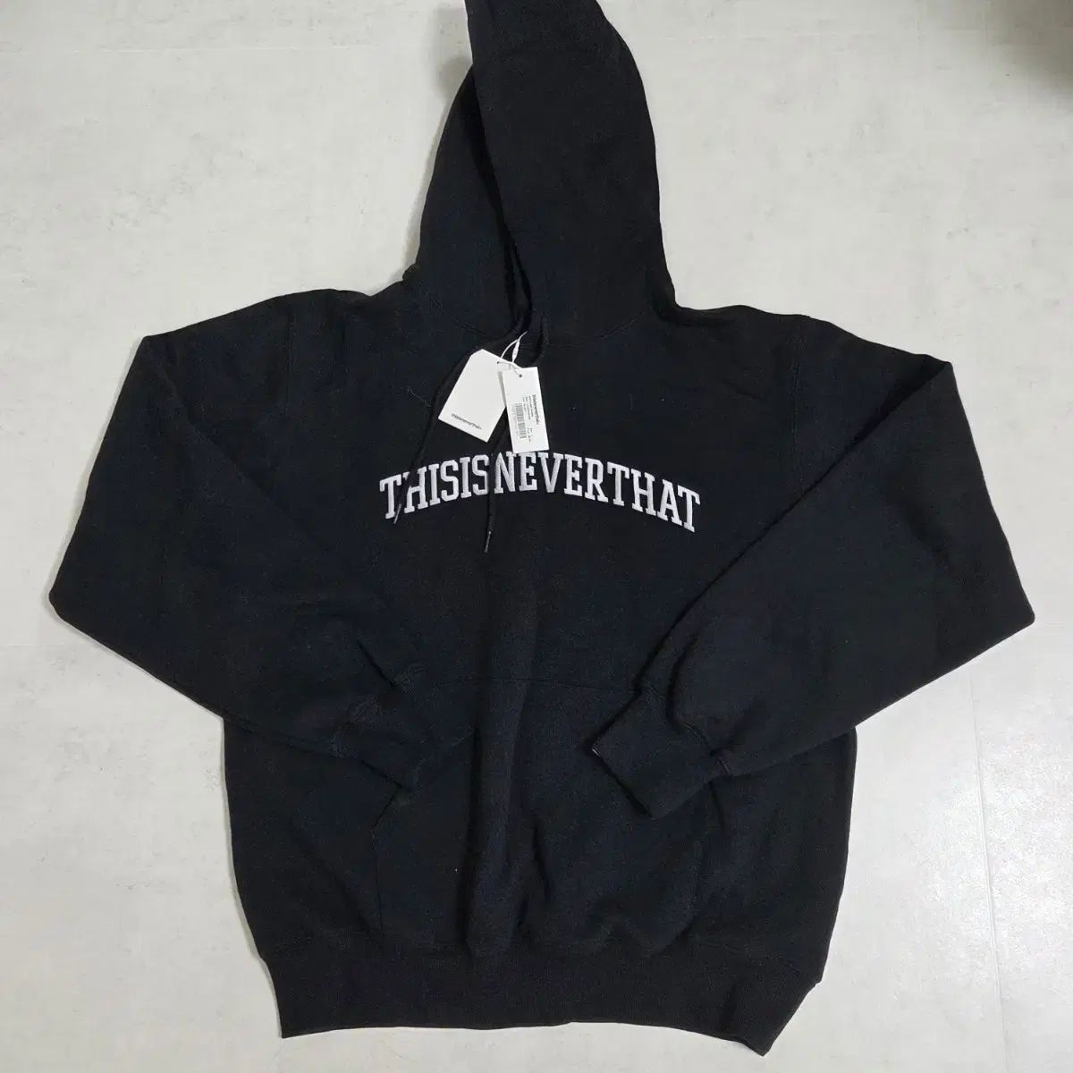 thisisneverthat ブラック アーチロゴ フーディー Tシャツ 新品 L