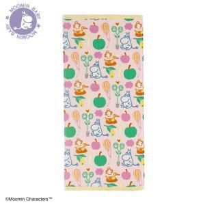 【新品・5営業日で発送】丸眞 MOOMIN ムーミン フルーツの森 フェイスタオル (1405051900)【入数:10】
