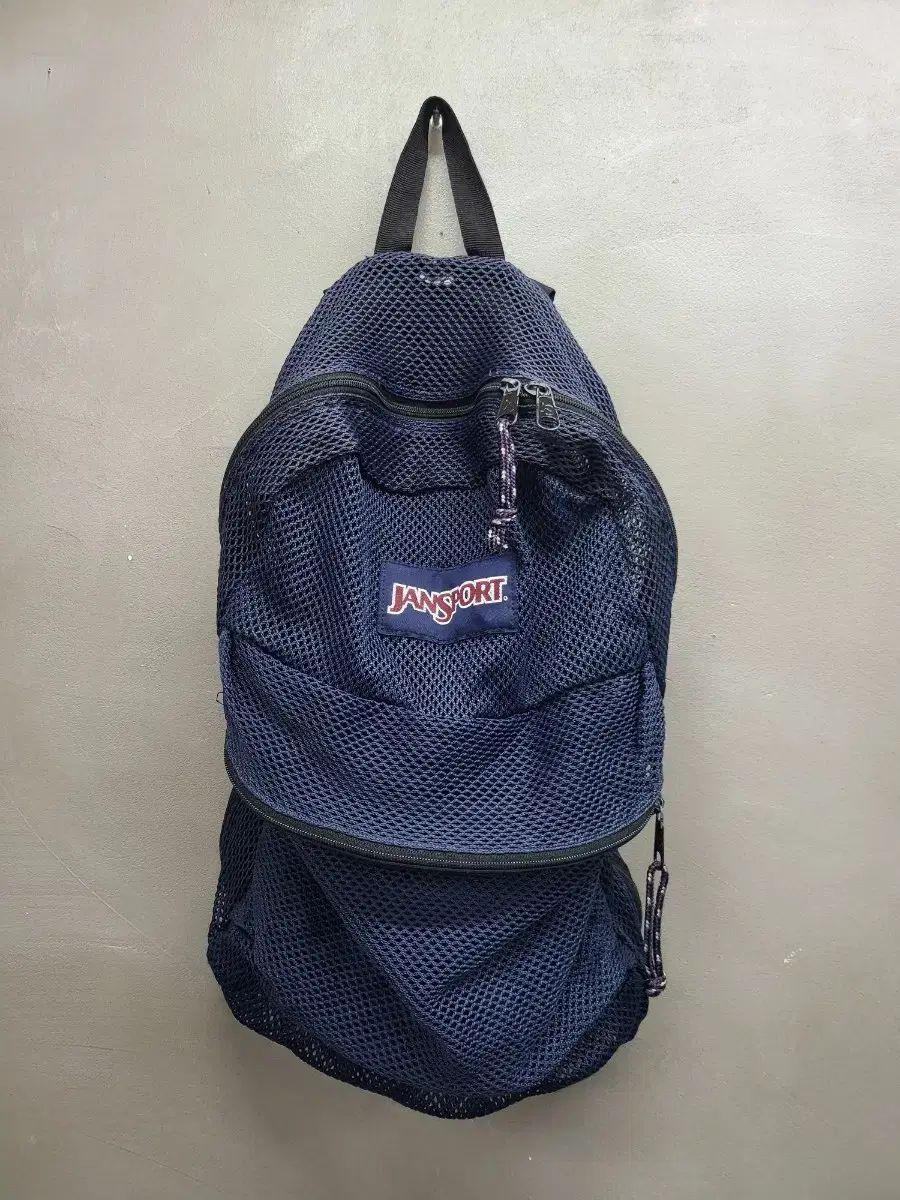 JANSPORT ジャンスポーツ ネイビー メッシュ バックパック