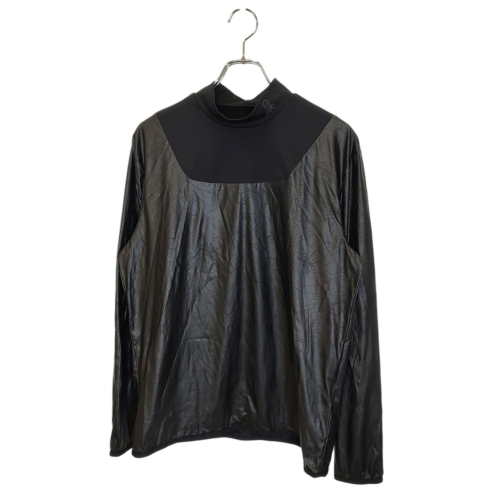 MARK&LONA マークアンドロナ ゴルフ 25AW Under Wear Mock Neck Shirt アンダーウェア モックネックシャツ MXM-5C-AU71 48 ブラック メンズ