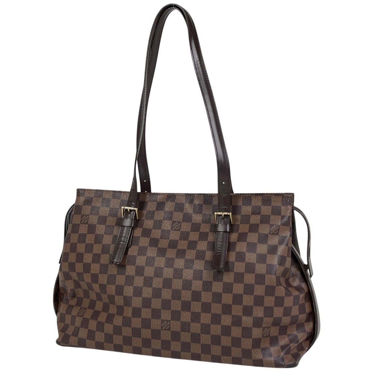ルイ・ヴィトン Louis Vuitton チェルシー トートバッグ ショルダーバッグ ダミエ ブラウン N51119 レディース 【中古】