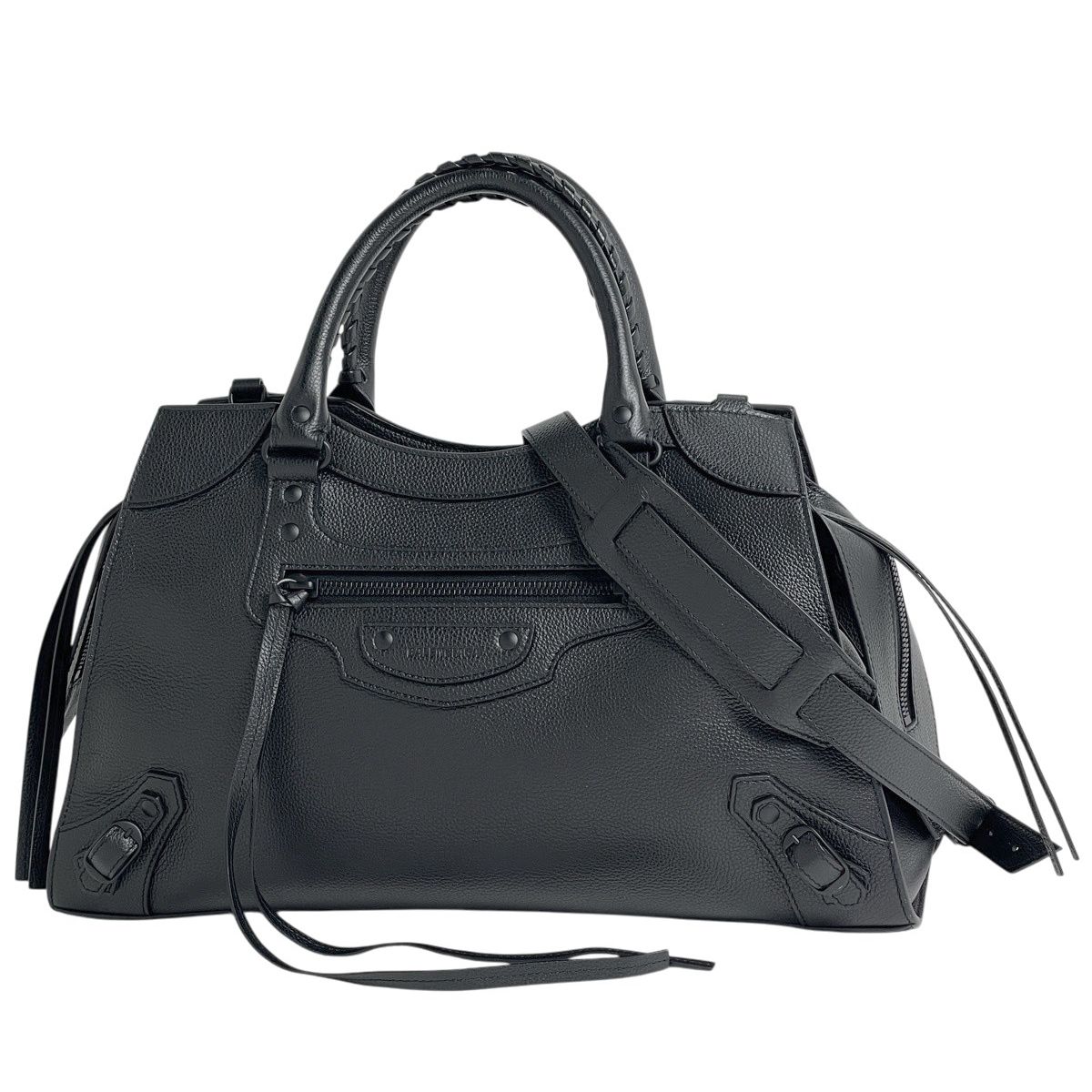 バレンシアガ BALENCIAGA ネオクラシック シティ ミディアム 2WAY レザー ブラック 638470 レディース 【中古】