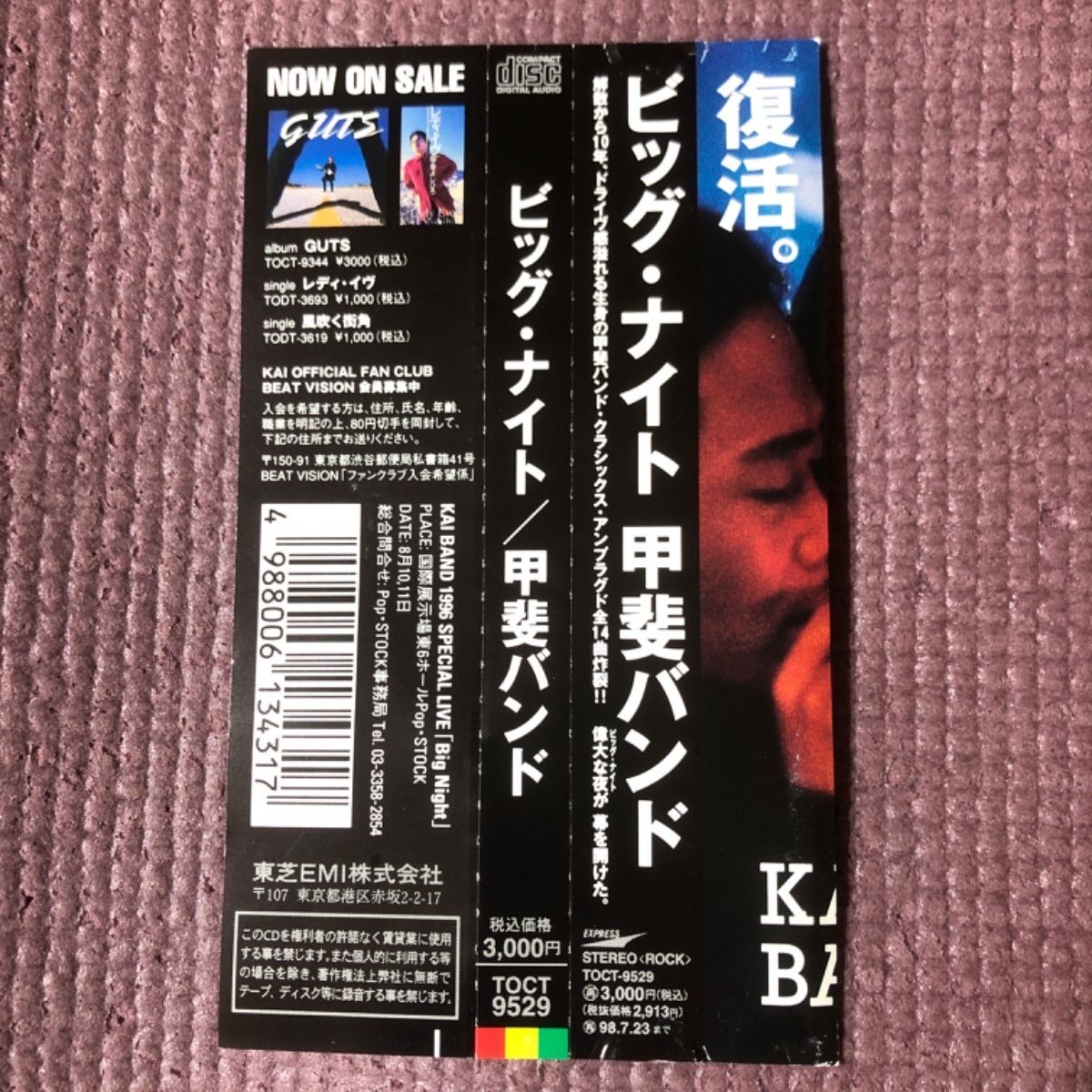 甲斐バンドのセルフカバーアルバム 『Big Night（ビッグ・ナイト