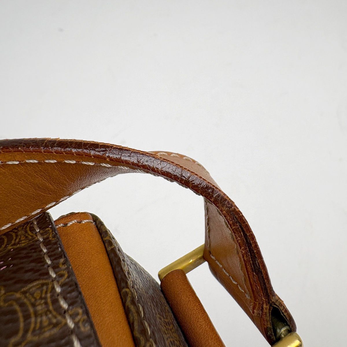 セリーヌ CELINE マカダム柄 ショルダーバッグ サークルロゴ