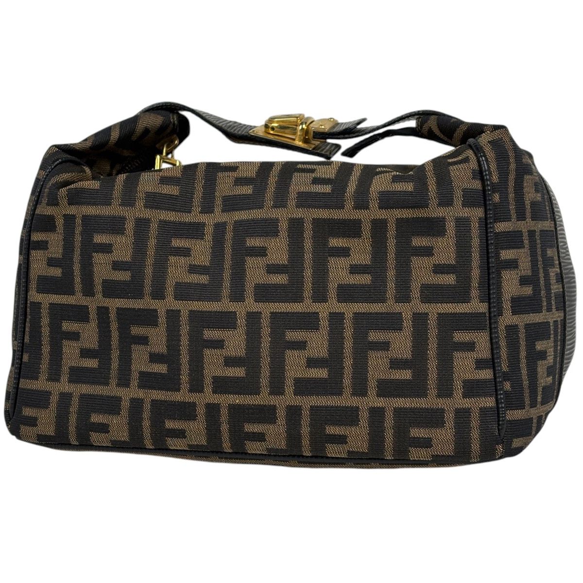 フェンディ FENDI ズッカ柄 ハンドバッグ バニティバッグ キャンバス