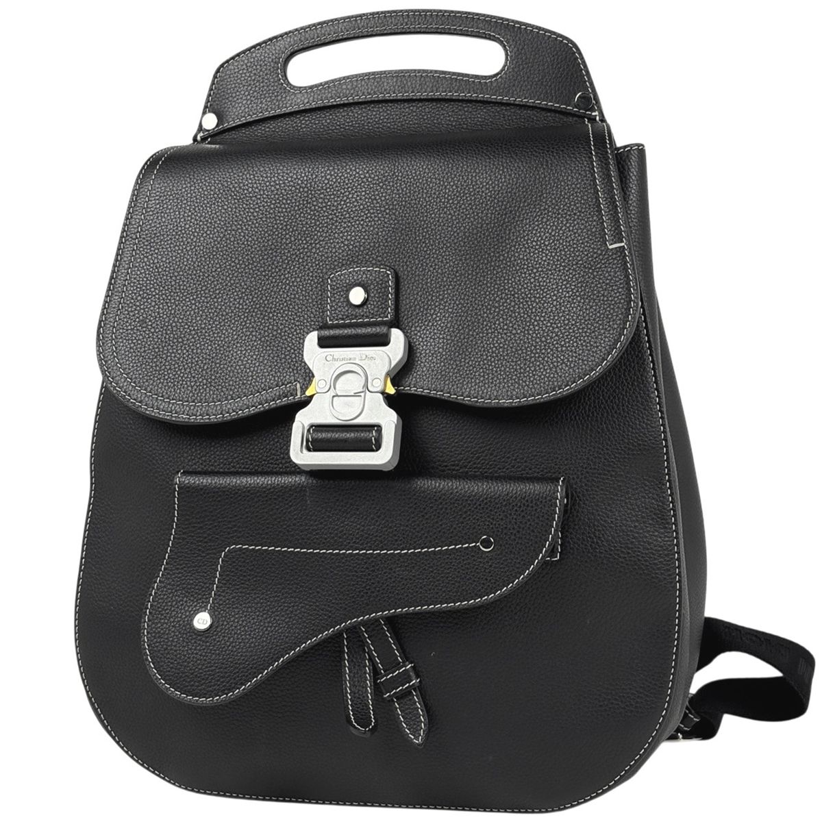 クリスチャンディオール Christian Dior ギャロップ リュックサック バックパック レザー ブラック メンズ 【中古】