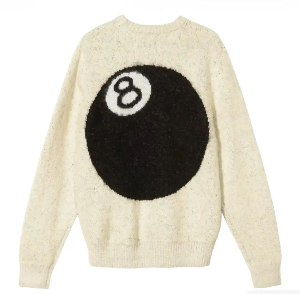 XL STUSSY ステューシー 8ボール ヘビー ブラッシュド モヘア ニット