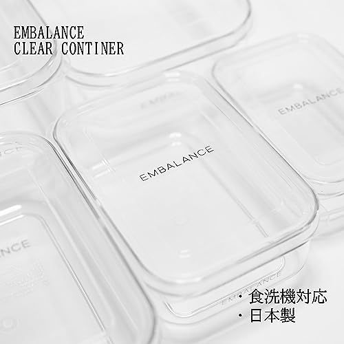 保存容器 エンバランス クリアコンテナ S x 2 L x 1 セット 日本製 食洗機対応 丈夫 割れにくい 冷凍 冷蔵 おしゃれ タッパー 355631★ 3a3f638d