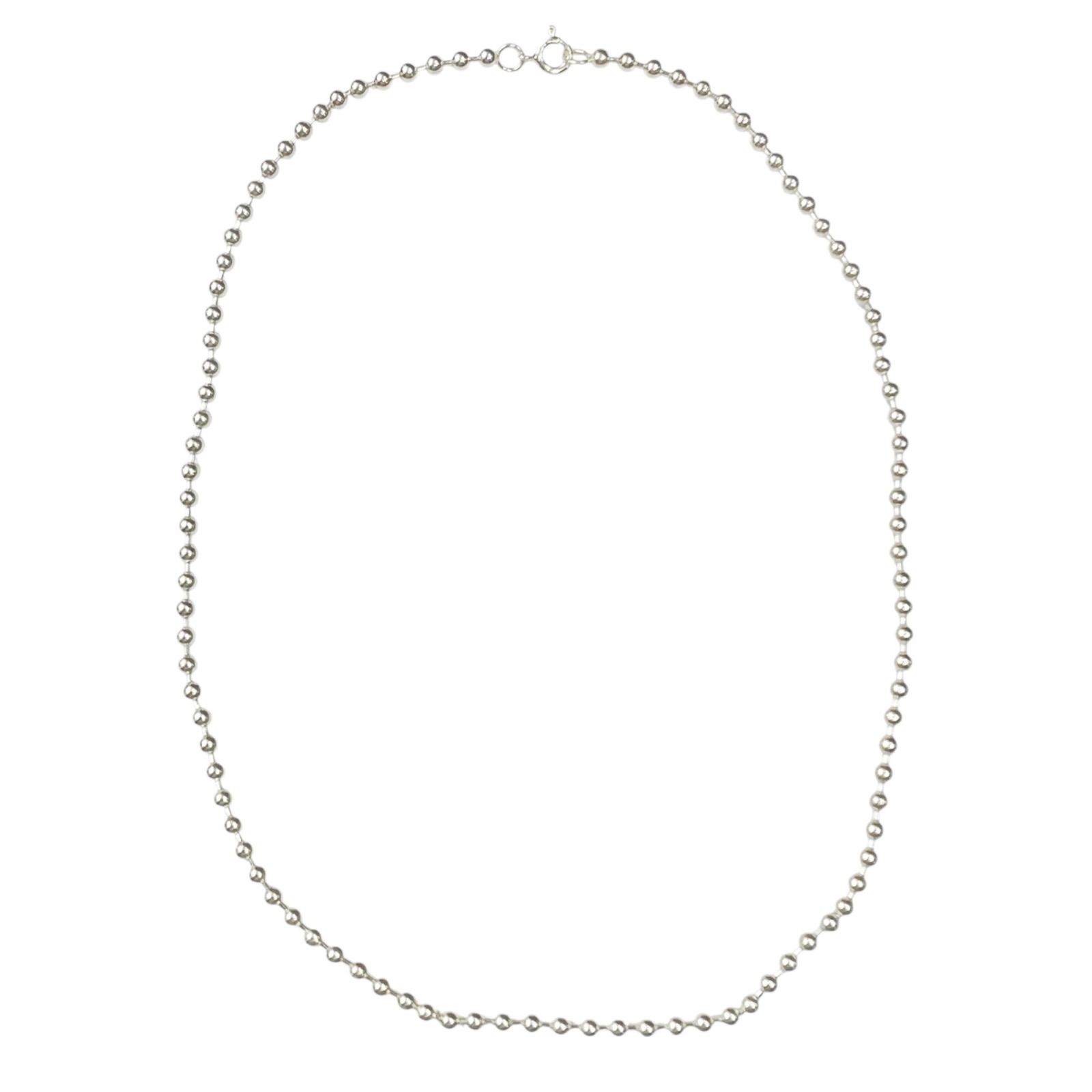 未使用品 90s SILVER925 シルバー925 ボールチェーン ネックレス